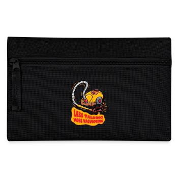 Staubsaugen Haushalt Less Talking More Vacuuming - Federtasche - Schwarz - Vorne