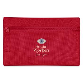 L’assistante sociale soutient le - Trousse - rouge - Devant