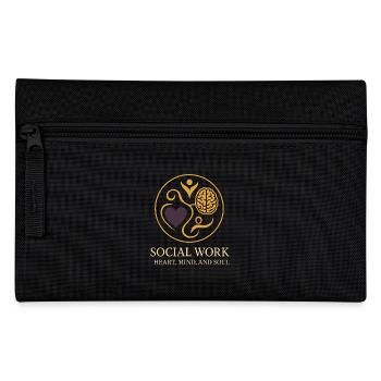 The social worker supports the psychological - Pencil Case - black - Front