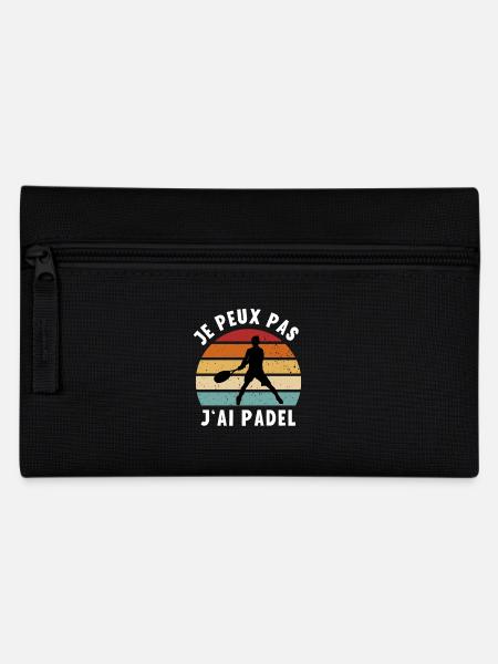 Je peux pas j'ai Padel humour padeliste fan padel - Trousse - noir