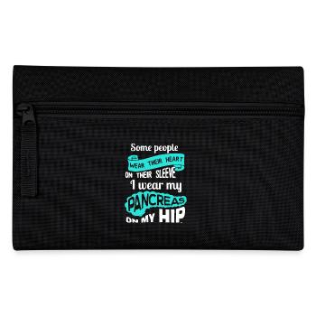 Diabetes I Wear My Pancreas On My Hip - Pencil Case - black - Front