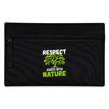Le respect commence par la conservation de la nature Protection du climat - Trousse - noir - Devant