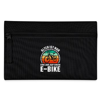 E-Bike ALTER IST NUR EINE ZAHL AUF EINEM E-BIKE - Federtasche - Schwarz - Vorne