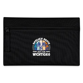 Opa ENDLICH RENTE ZEIT FÜR WICHTIGES Lustiges - Federtasche - Schwarz - Vorne