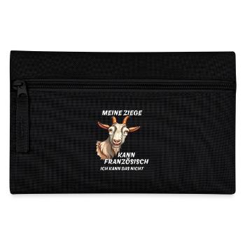 MA CHÈVRE CONNAÎT LE FRANÇAIS - Trousse - noir - Devant
