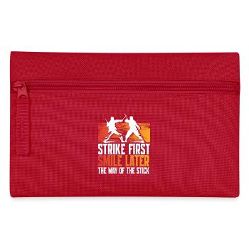 Escrima Arnis Kampfsport The Way Of The Stick - Federtasche - Rot - Vorne