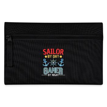 Segel Gamer Design für Zockerfans - Federtasche - Schwarz - Vorne