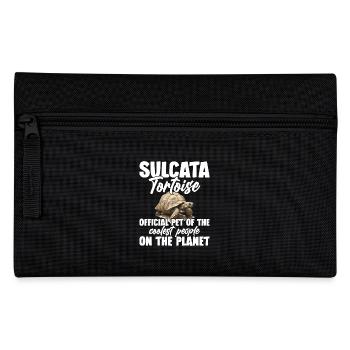 Tortue Sulcata Animal de compagnie officiel du plus cool - Trousse - noir - Devant