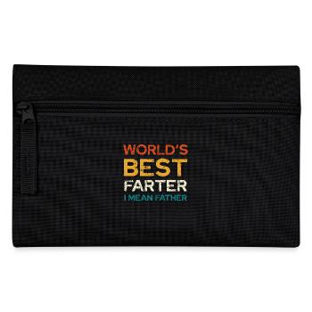 World's Best Farter I Mean Father Humor - Pencil Case - black - Front