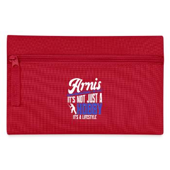 Escrima Arnis It's Not Just A Hobby - Federtasche - Rot - Vorne