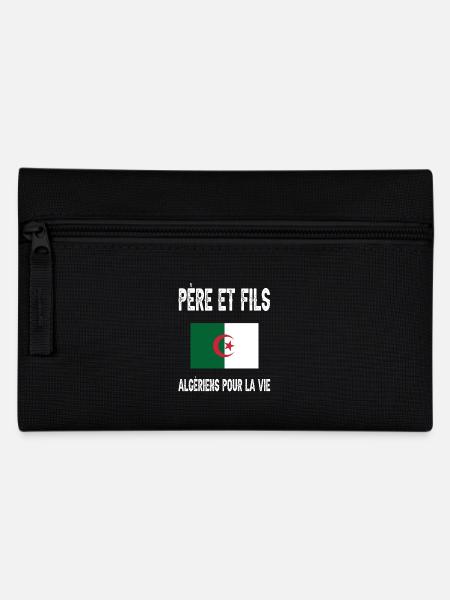 père et fils papa algérien algérie fêtes des pères - Trousse - noir