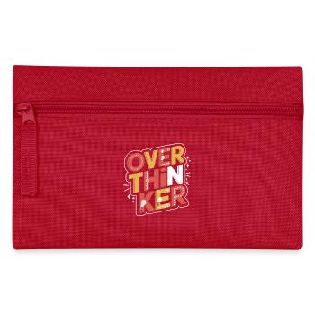 Creative overthinker design with light bulbs and - Pencil Case - red - Front