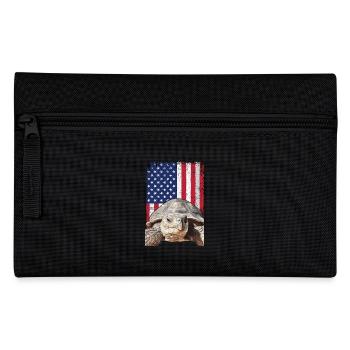 Some best friends never say a word, Sulcata - Pencil Case - black - Front