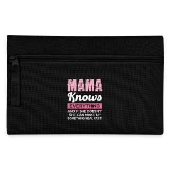 Mama Weiß Alles Und Mehr - Federtasche - Schwarz - Vorne