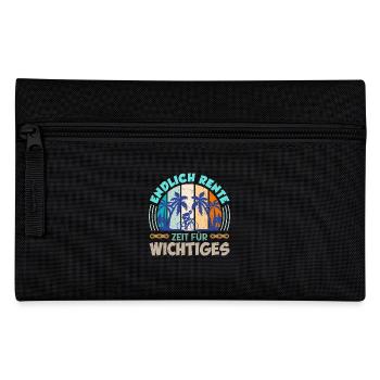 Opa ENDLICH RENTE ZEIT FÜR WICHTIGES Lustiges - Federtasche - Schwarz - Vorne