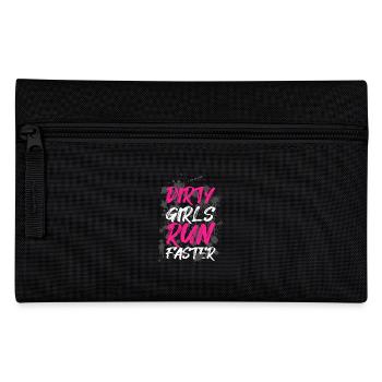 Dirty girls run faster Schlammlauf Mud Muddy Race - Pencil Case - black - Front