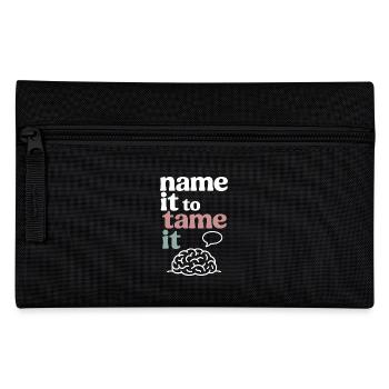 Therapy Affirmation Mindfulness Quote Feelings - Pencil Case - black - Front