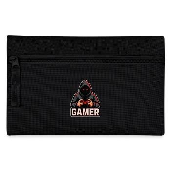 Dark Gamer – Zocker mit Kapuze Controller Design - Federtasche - Schwarz - Vorne