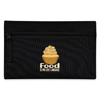 Food is My Love Language Cool Art - Federtasche - Schwarz - Vorne