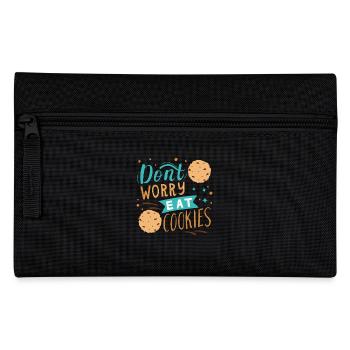 Ne vous inquiétez pas et mangez des biscuits - Trousse - noir - Devant