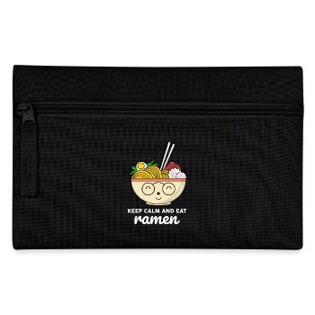 Restez calme et mangez des ramen - Trousse - noir - Devant