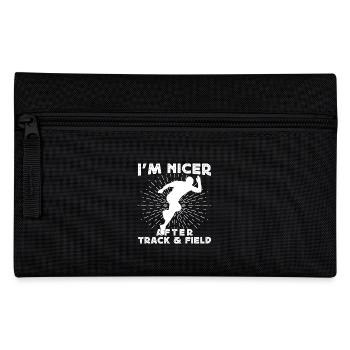 Track Athletics I´m Nicer After Track & Field - Federtasche - Schwarz - Vorne