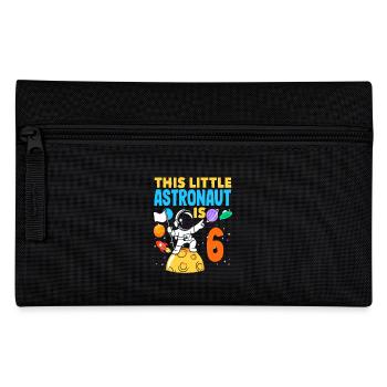 Un petit astronaute fête ses 6 ans - Trousse - noir - Devant