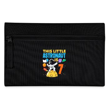 Little astronaut turns seven years old - Pencil Case - black - Front