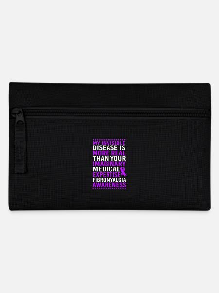 Fibromyalgie Fibro - Federtasche - Schwarz