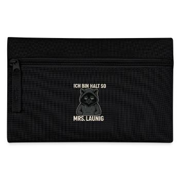 Mrs. Laune – That's just the way I am! Grumpy cats - Pencil Case - black - Front