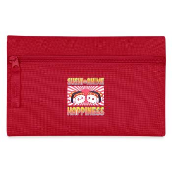 Kawaii Cuisine japonaise Anime Manga Otaku Sushi - Trousse - rouge - Devant