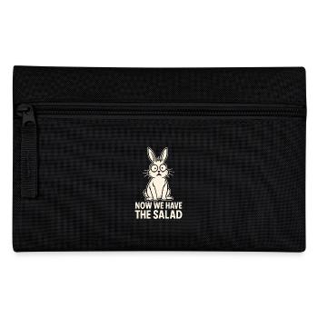 Funny bunny design with saying - Pencil Case - black - Front