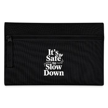 Therapy Affirmation Mindfulness Quote Feelings - Pencil Case - black - Front