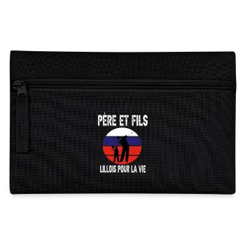 père et fils papa dab lille supporter lillois - Trousse - noir - Devant