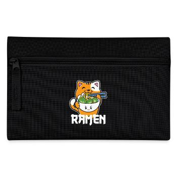 Ramen Cat Cute Kawaii Illustration - Federtasche - Schwarz - Vorne