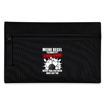 My Bowling Technique Bowling Bowlers Sports Bowlers - Pencil Case - black - Front