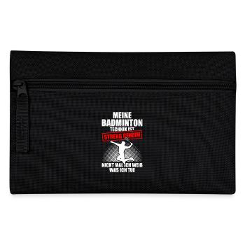 Ma technique de badminton Joueur de badminton - Trousse - noir - Devant