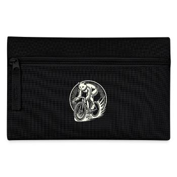 Cats Bicycle Design for Women with Humor - Pencil Case - black - Front