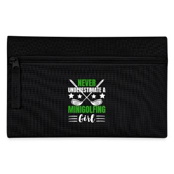 Golf Girl Design avec humour - Trousse - noir - Devant