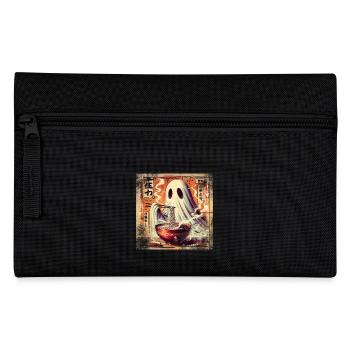Ramen Ghost Grunge Poster Style - Pencil Case - black - Front