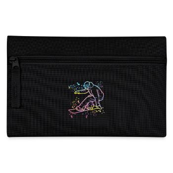 Snowboarder Snowboarding Snowboard - Federtasche - Schwarz - Vorne