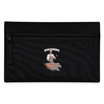 Merz - Brandmaurer - Brandmauer gegen rechts - Federtasche - Schwarz - Vorne