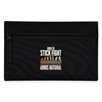 Escrima Arnis Natural Kampfsport - Federtasche - Schwarz - Vorne