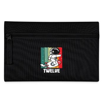 Astronaut Rocket Twelve Years of Adventure - Pencil Case - black - Front