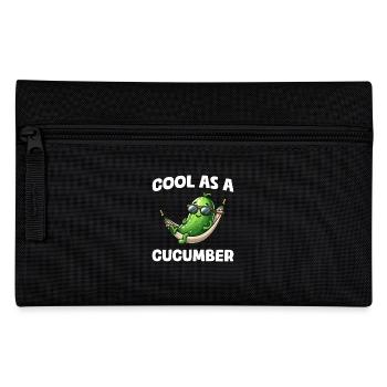 Cool as a cucumber Gurke Pickle Gurkenliebhaber - Federtasche - Schwarz - Vorne