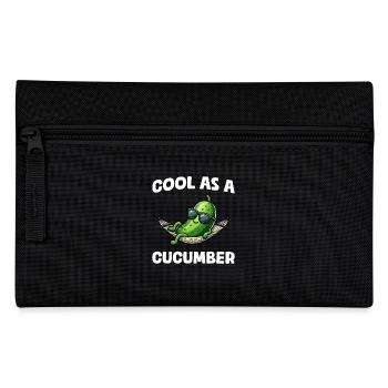 Cool as a cucumber Gurke Pickle Gurkenliebhaber - Federtasche - Schwarz - Vorne