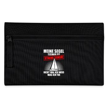 My Sailing Technique Sailor Sailing Captain - Pencil Case - black - Front