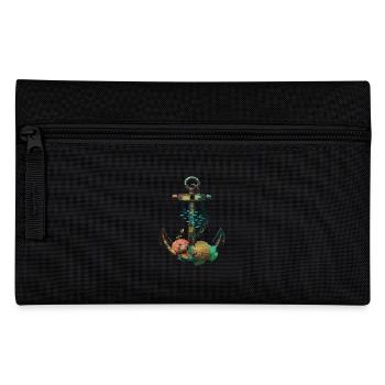 Maritime anchor with corals and fish - Pencil Case - black - Front