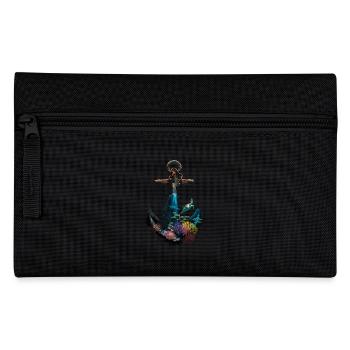 Conception d’ancre maritime avec des créatures marines et - Trousse - noir - Devant