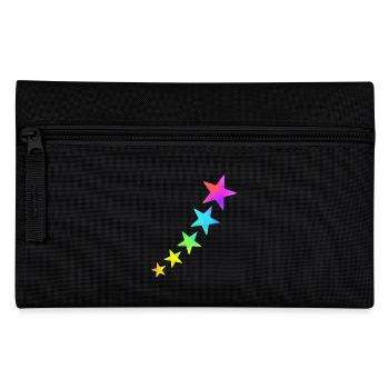 Colorful stars in rainbow colors - Pencil Case - black - Front